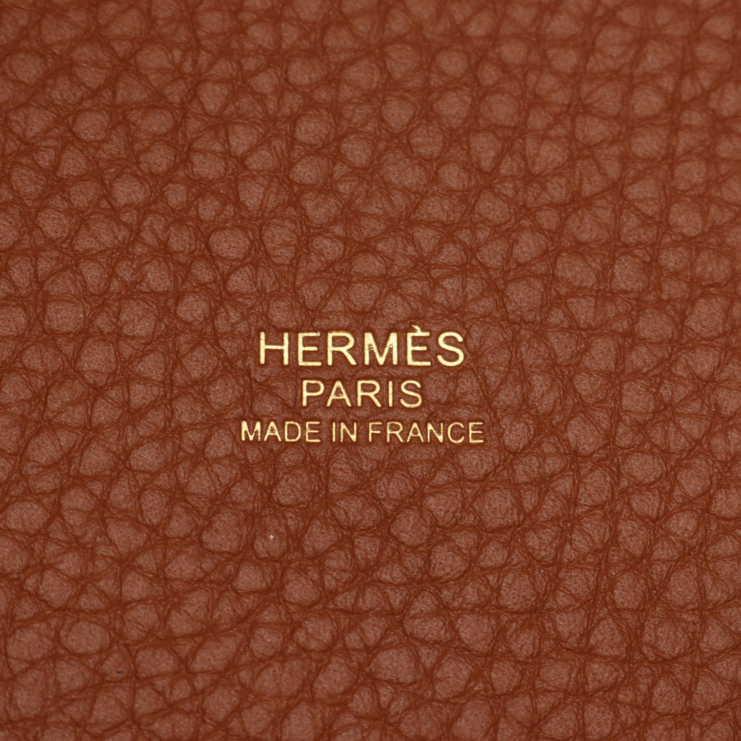 ピコタンロックPM ゴールド ハンドバッグ トリヨンクレマンス ブラウン ゴールド金具 Z刻印 エルメス バッグ HERMES