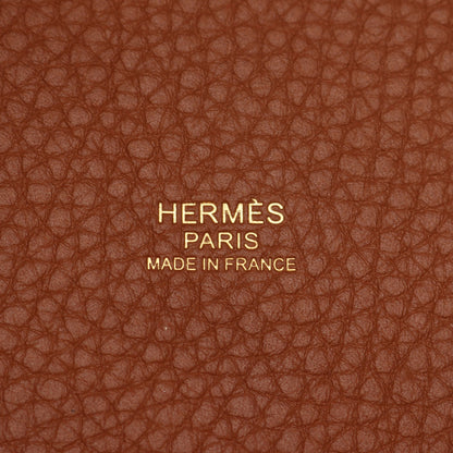 ピコタンロックPM ゴールド ハンドバッグ トリヨンクレマンス ブラウン ゴールド金具 Z刻印 エルメス バッグ HERMES