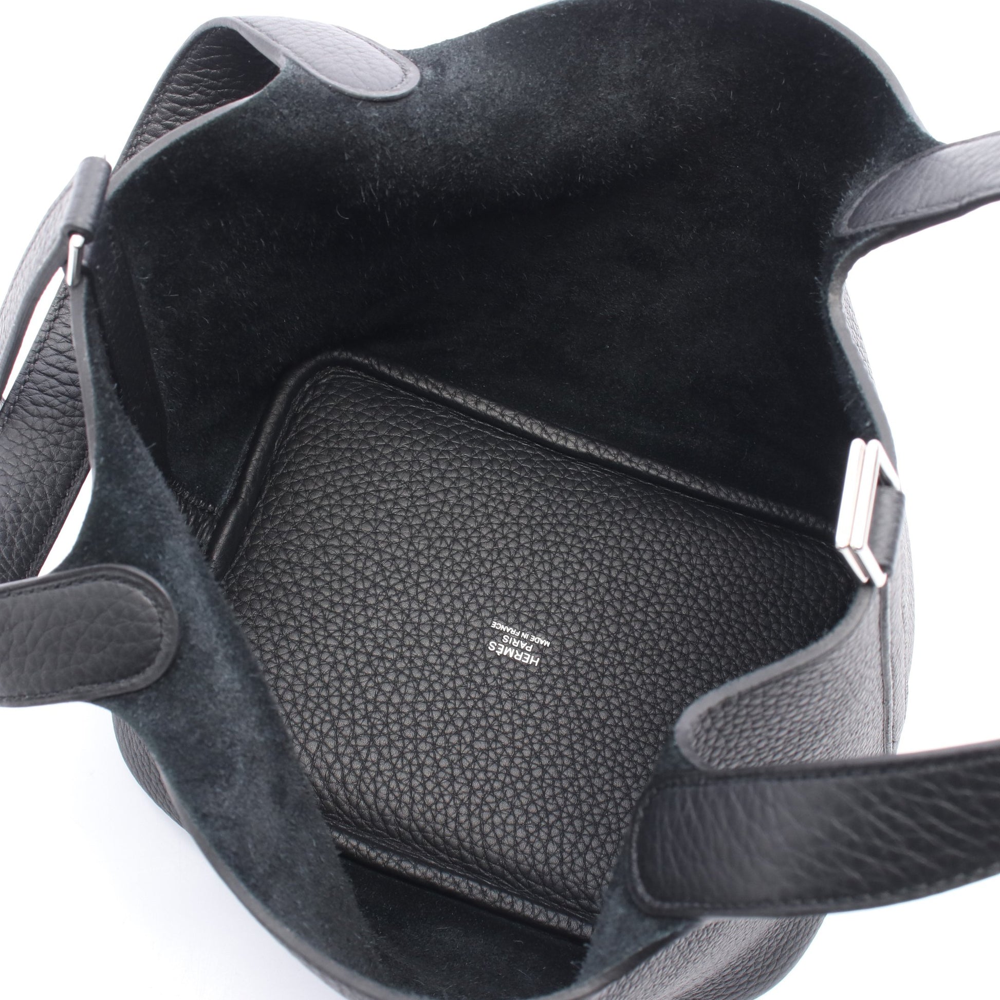 ピコタンロックPM ハンドバッグ トリヨンクレマンス ブラック シルバー金具 K刻印 エルメス バッグ HERMES