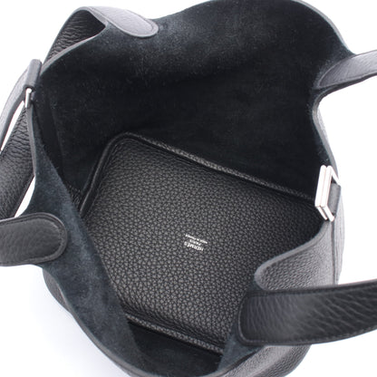 ピコタンロックPM ハンドバッグ トリヨンクレマンス ブラック シルバー金具 K刻印 エルメス バッグ HERMES