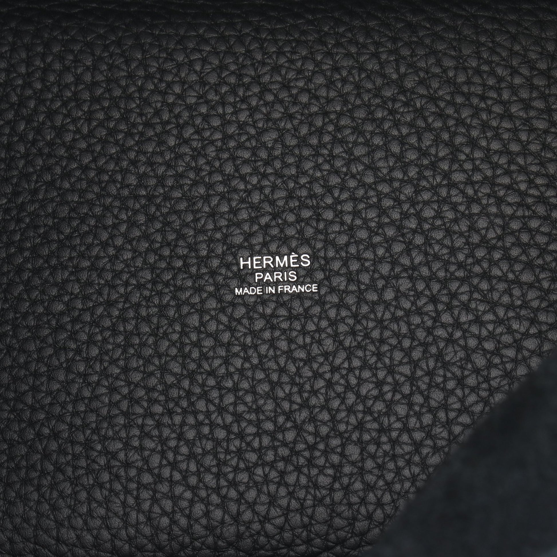 ピコタンロックPM ハンドバッグ トリヨンクレマンス ブラック シルバー金具 K刻印 エルメス バッグ HERMES