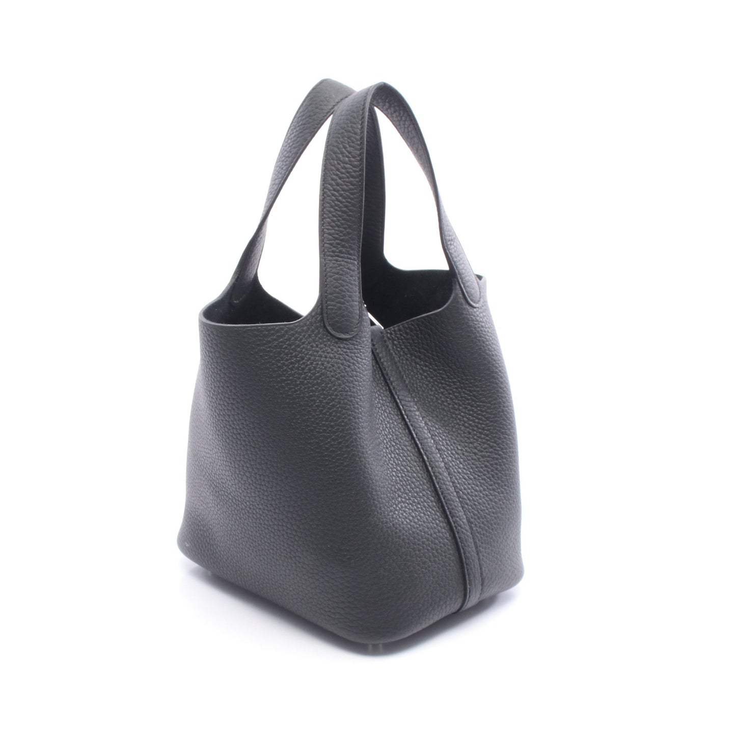 ピコタンロックPM ハンドバッグ トリヨンクレマンス ブラック シルバー金具 K刻印 エルメス バッグ HERMES