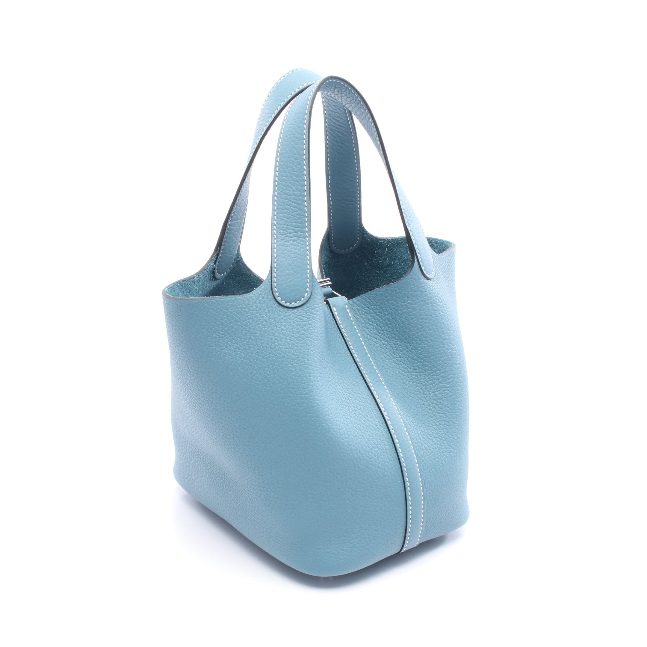 ピコタンロックPM ニューブルージーン ハンドバッグ トリヨン