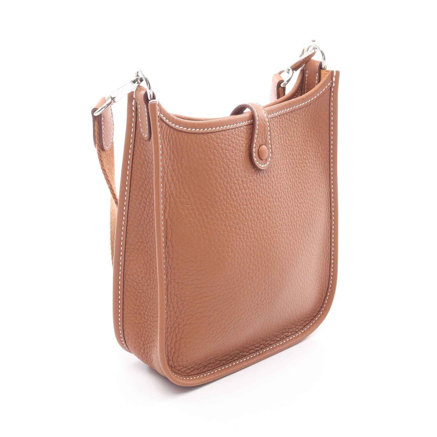 エヴリンアマゾンTPM ゴールド ショルダーバッグ トリヨンクレマンス ブラウン シルバー金具 K刻印 エルメス バッグ HERMES