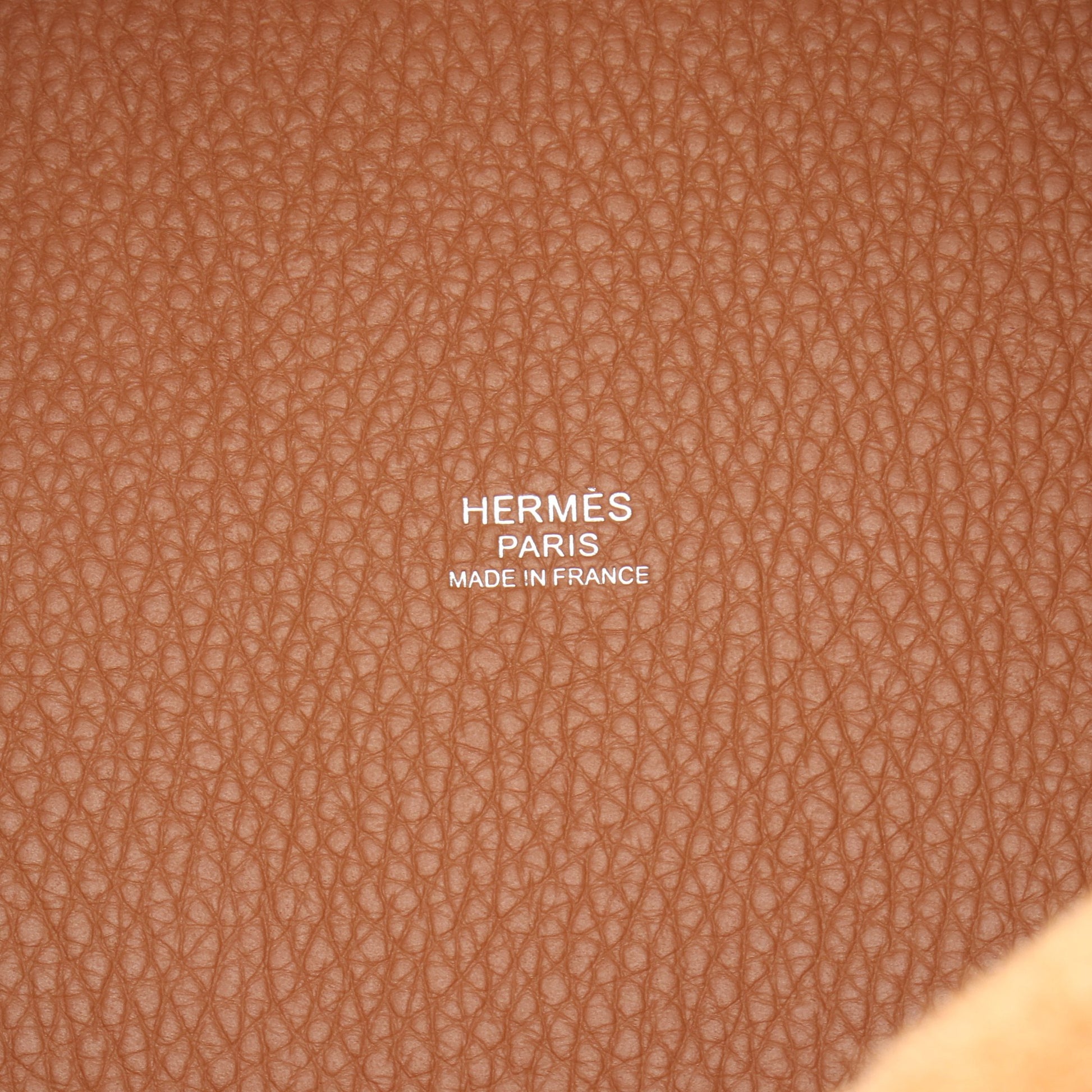 ピコタンロックPM ハンドバッグ トリヨンクレマンス ブラウン シルバー金具 K刻印 エルメス バッグ HERMES