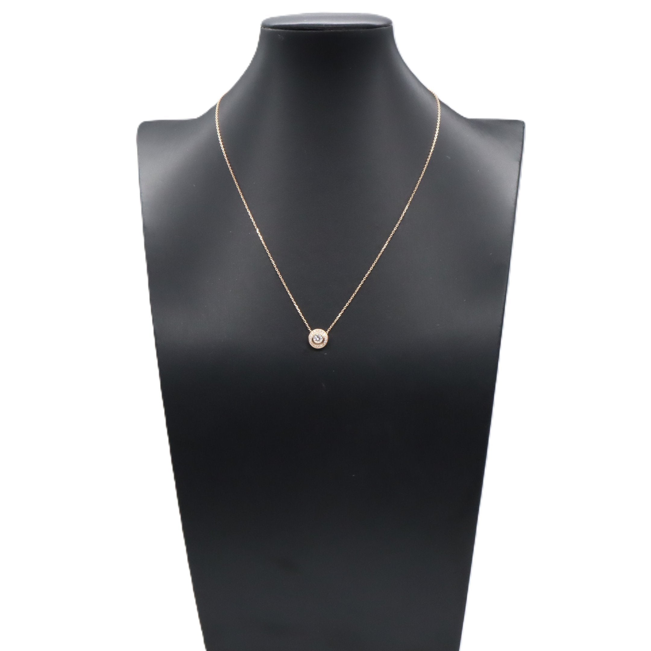 ダムール ネックレス パヴェダイヤ ネックレス K18PG ダイヤモンド