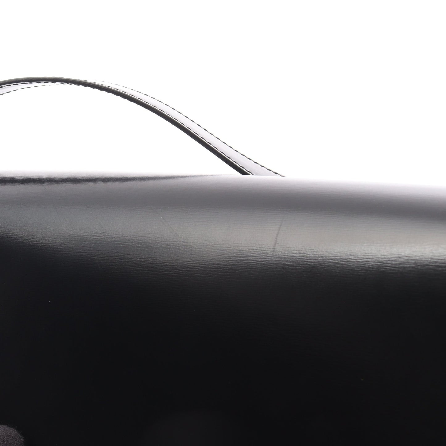 クラシック トリオンフ ミディアム ショルダーバッグ レザー ブラック セリーヌ バッグ CELINE