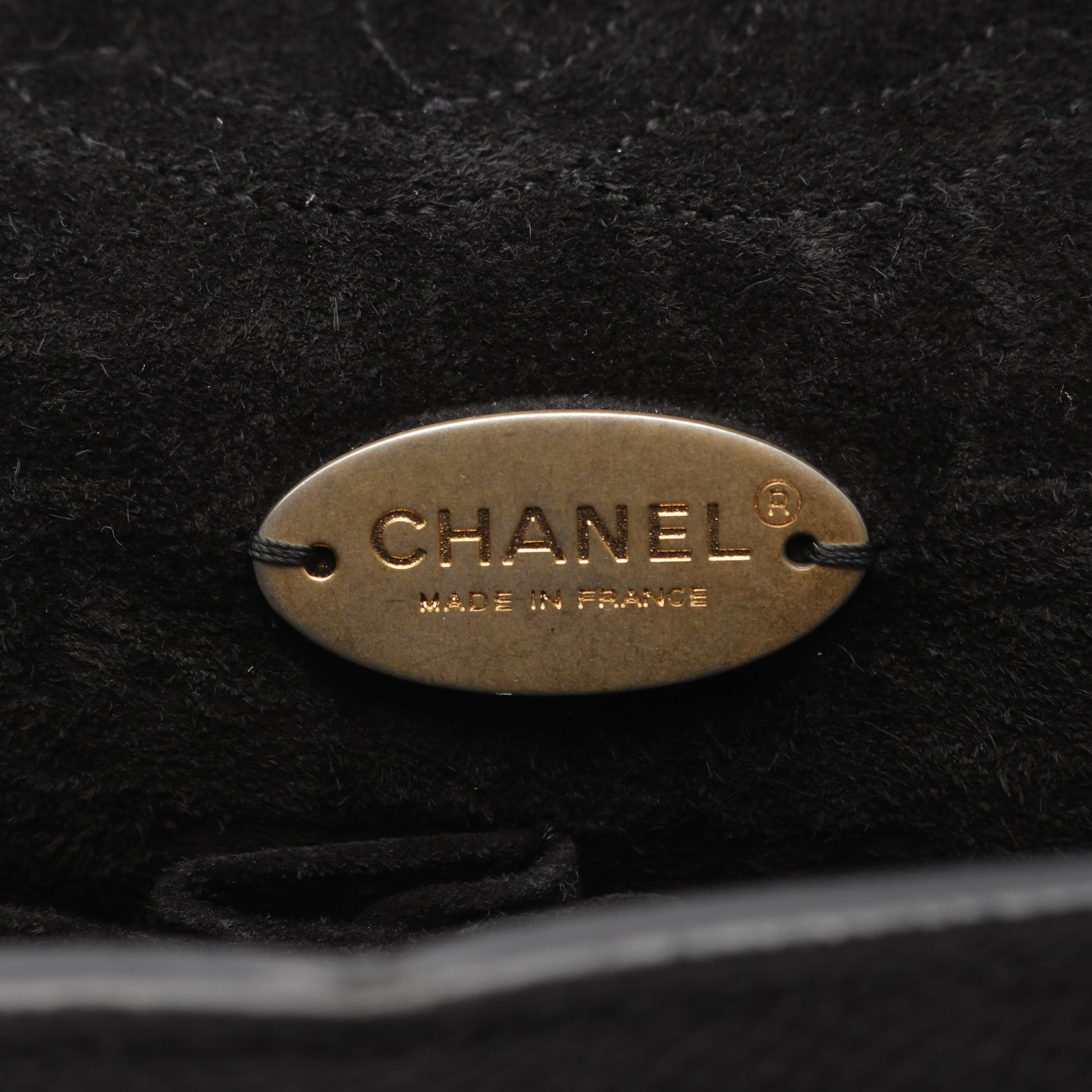ココマーク Wチェーンショルダーバッグ キャビアスキン ブラック ゴールド金具 シャネル バッグ CHANEL