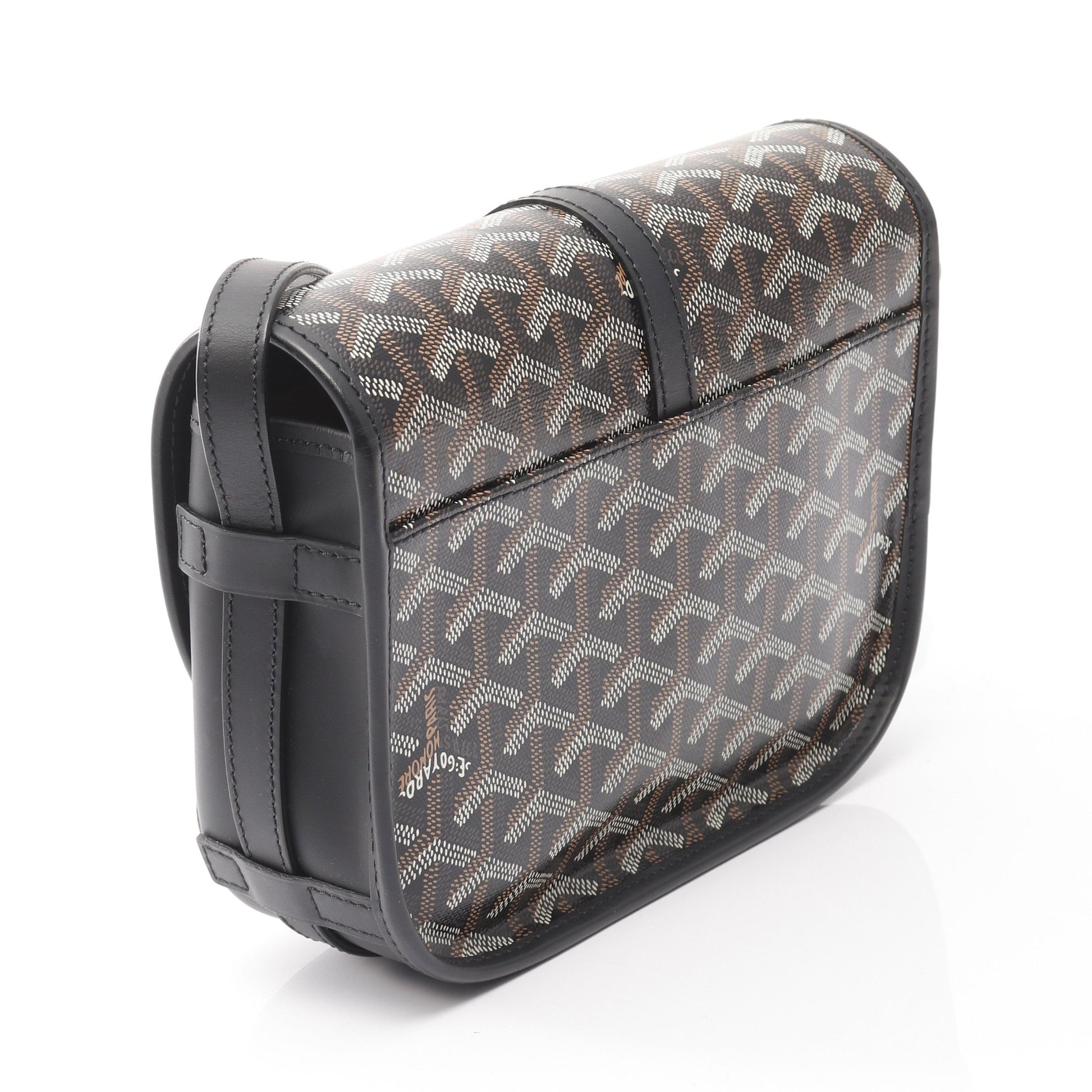 ベルヴェデーレPM ショルダーバッグ コーティングキャンバス レザー ブラック マルチカラー ゴヤール バッグ GOYARD