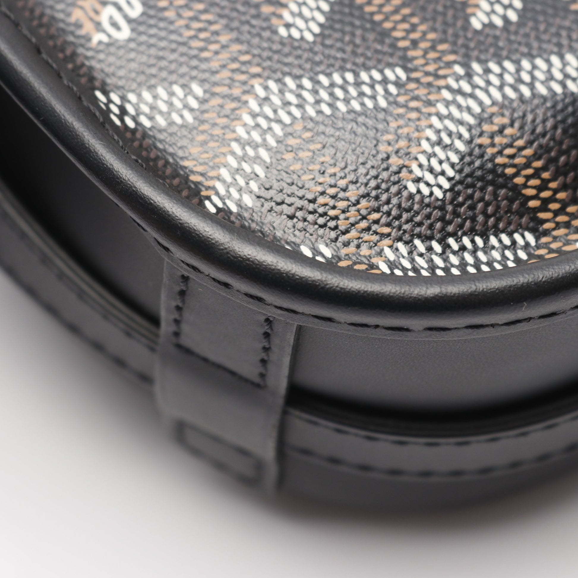 ベルヴェデーレPM ショルダーバッグ コーティングキャンバス レザー ブラック マルチカラー ゴヤール バッグ GOYARD