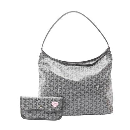 ボエム ホーボーバッグ ショルダーバッグ コーティングキャンバス レザー グレー ホワイト ゴヤール バッグ GOYARD