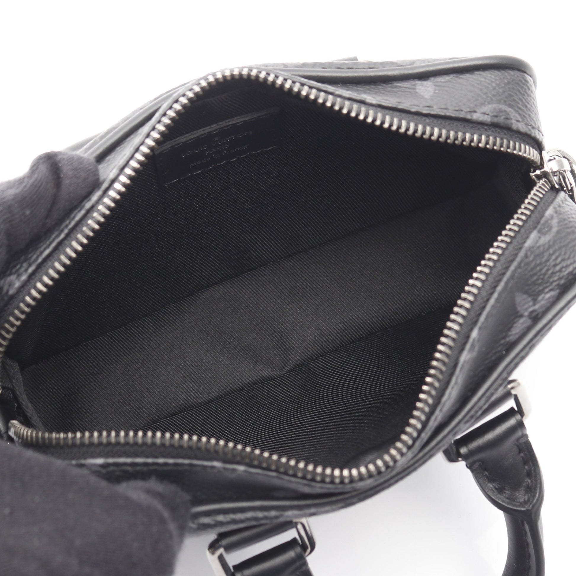 ナノ PDV モノグラムエクリプス ハンドバッグ PVC レザー ブラック 2WAY ルイヴィトン バッグ LOUIS VUITTON