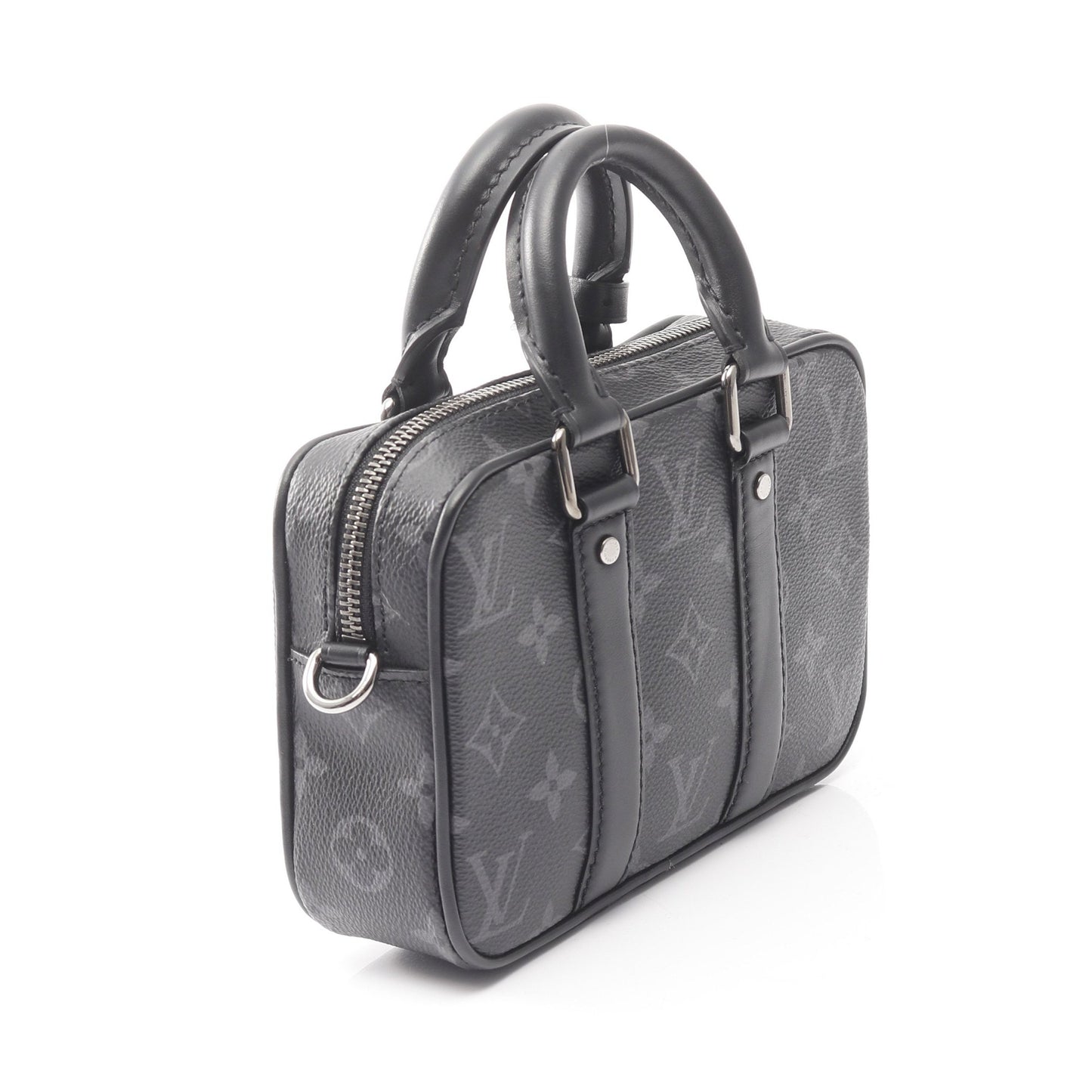ナノ PDV モノグラムエクリプス ハンドバッグ PVC レザー ブラック 2WAY ルイヴィトン バッグ LOUIS VUITTON