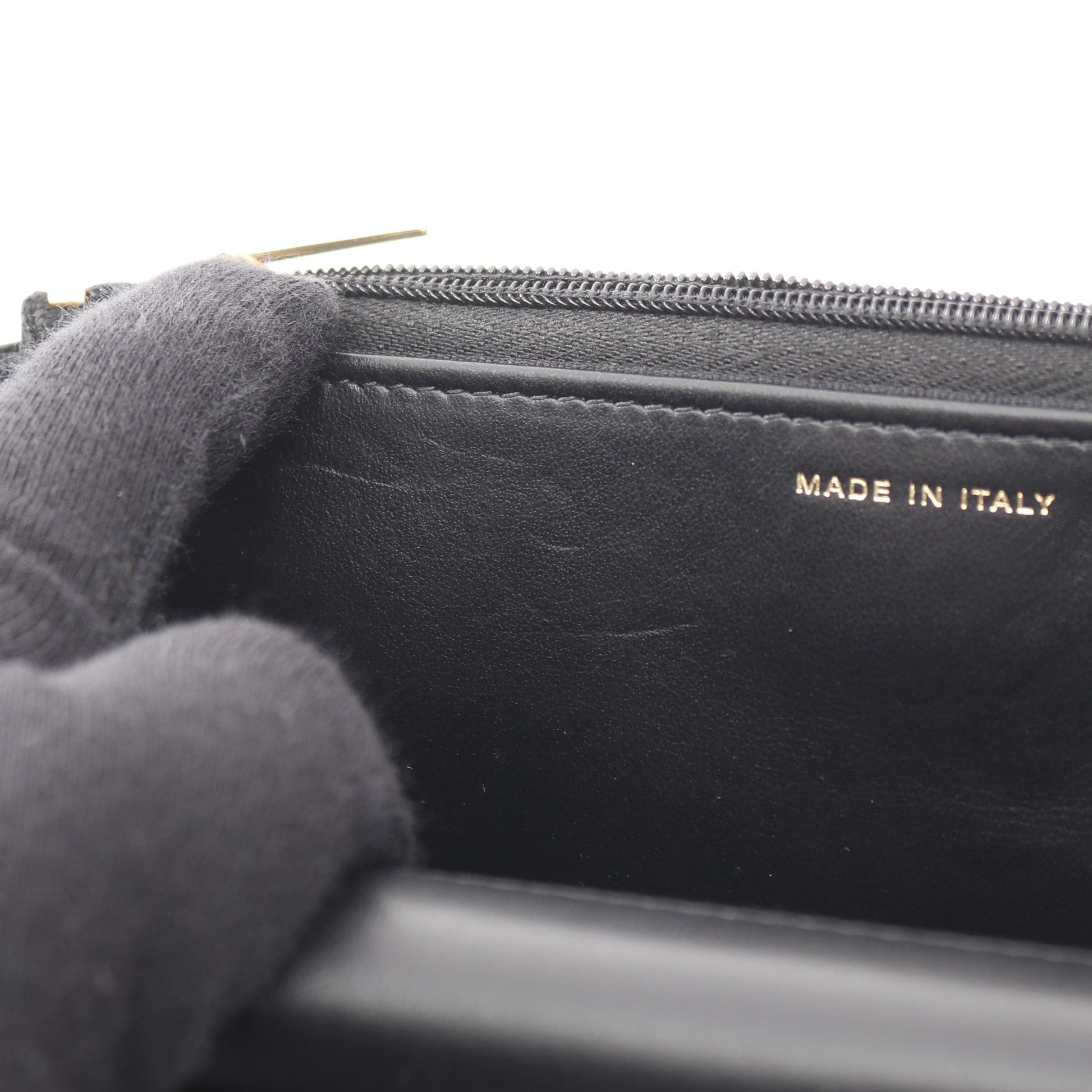 マトラッセ チェーンウォレット レザー ブラック ゴールド金具 シャネル バッグ CHANEL