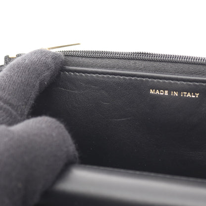 マトラッセ チェーンウォレット レザー ブラック ゴールド金具 シャネル バッグ CHANEL