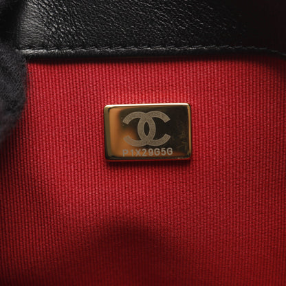 マトラッセ チェーンショルダーバッグ ベロア ブラック ゴールド金具 シャネル バッグ CHANEL