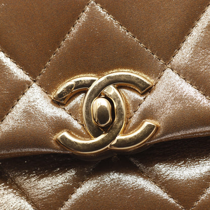 マトラッセ ココマーク チェーンショルダーバッグ ラインストーン レザー ゴールド ゴールド金具 2WAY シャネル バッグ CHANEL