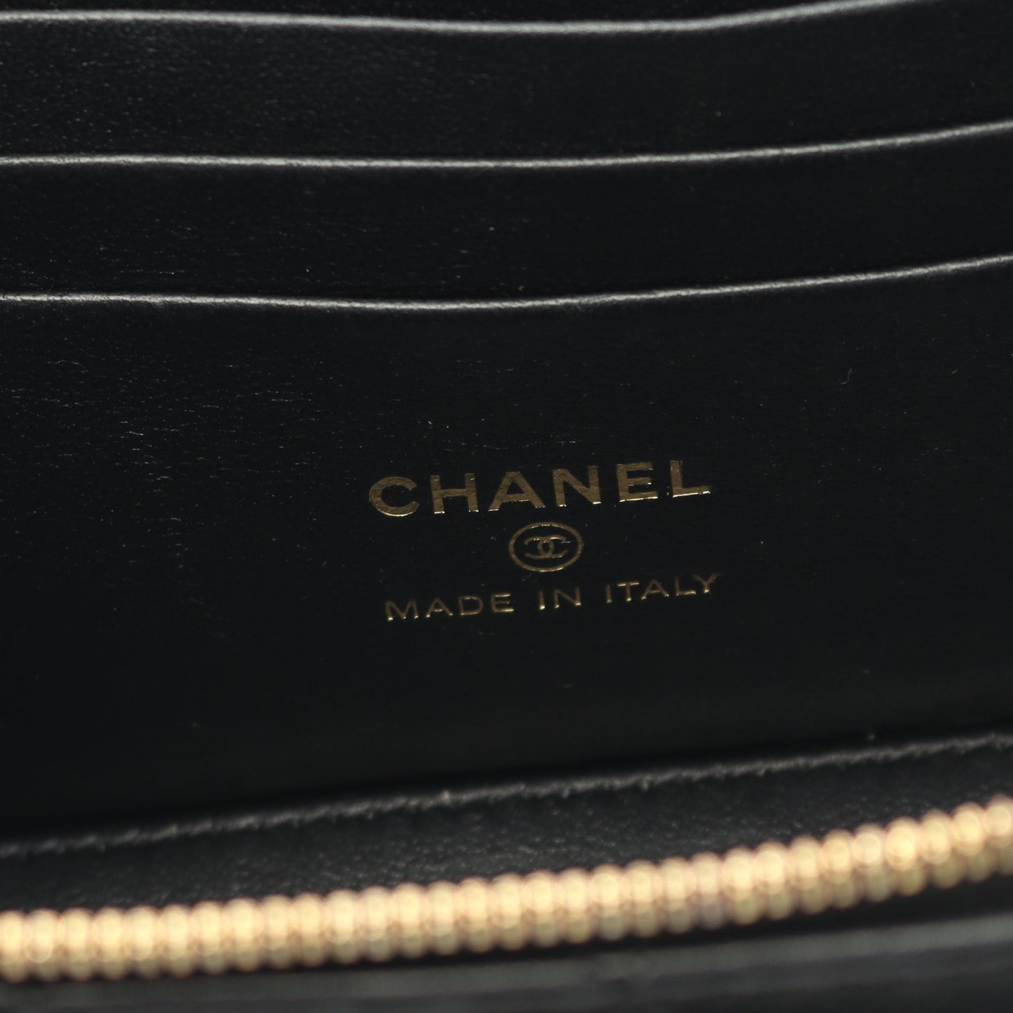 マトラッセ バニティバッグ チェーンショルダーバッグ ラムスキン ブラック ゴールド金具 シャネル バッグ CHANEL