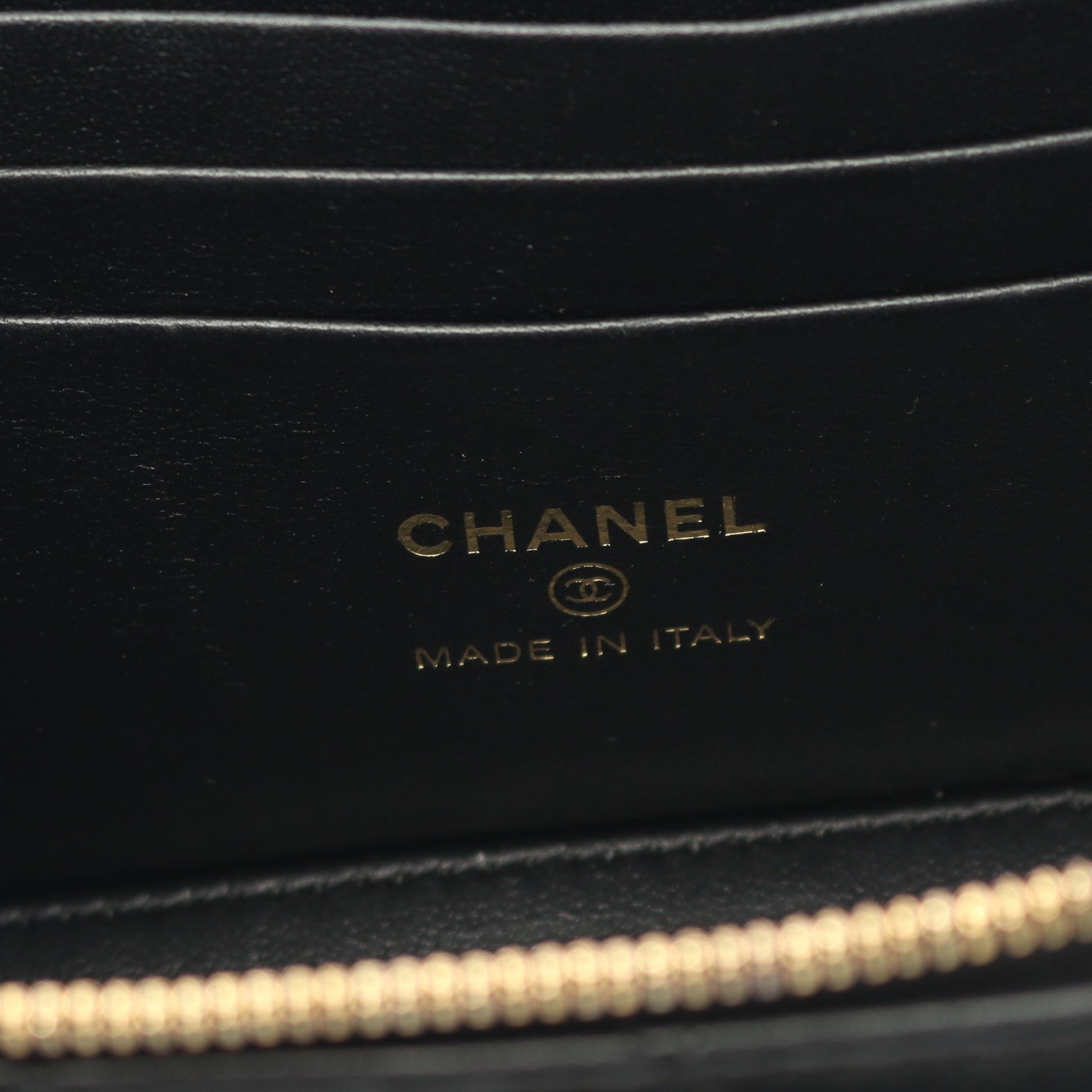 マトラッセ バニティバッグ チェーンショルダーバッグ ラムスキン ブラック ゴールド金具 シャネル バッグ CHANEL