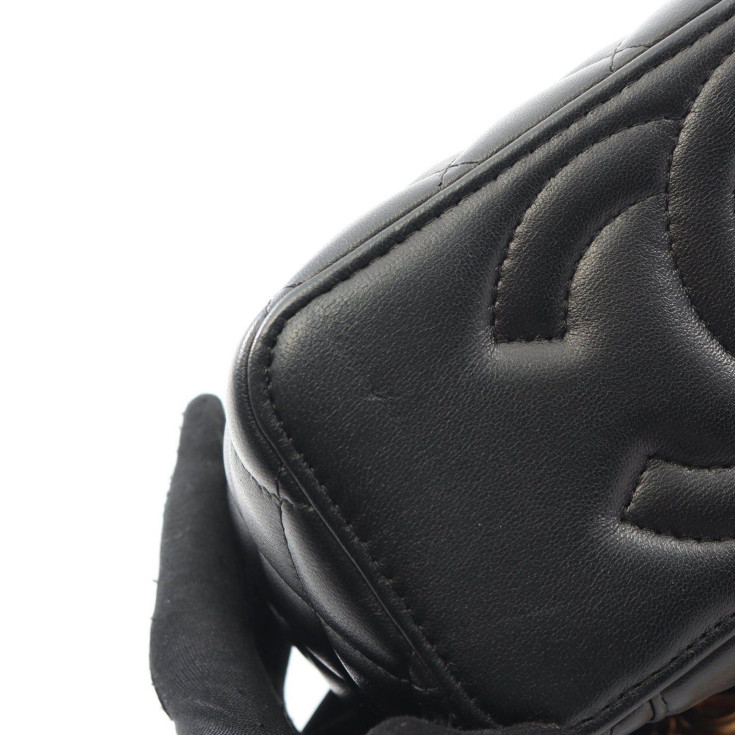 マトラッセ バニティバッグ チェーンショルダーバッグ ラムスキン ブラック ゴールド金具 シャネル バッグ CHANEL