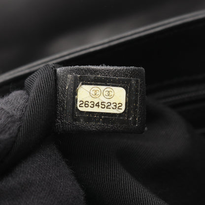 マトラッセ チェーンショルダーバッグ ラムスキン ブラック ゴールド金具 シャネル バッグ CHANEL