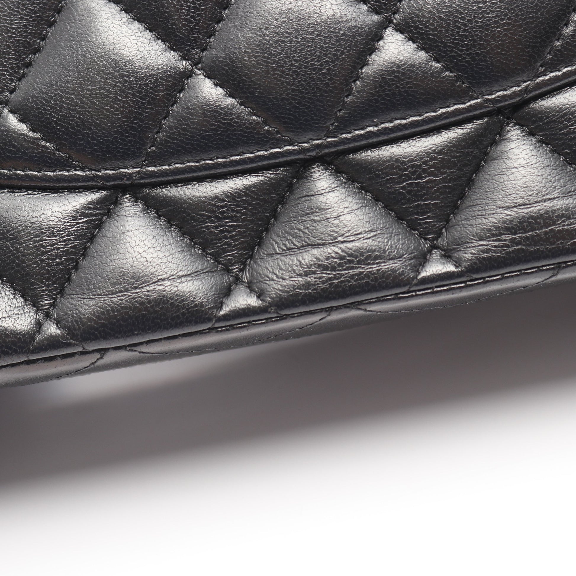 マトラッセ Wフラップ Wチェーンショルダーバッグ ラムスキン ブラック ゴールド金具 シャネル バッグ CHANEL