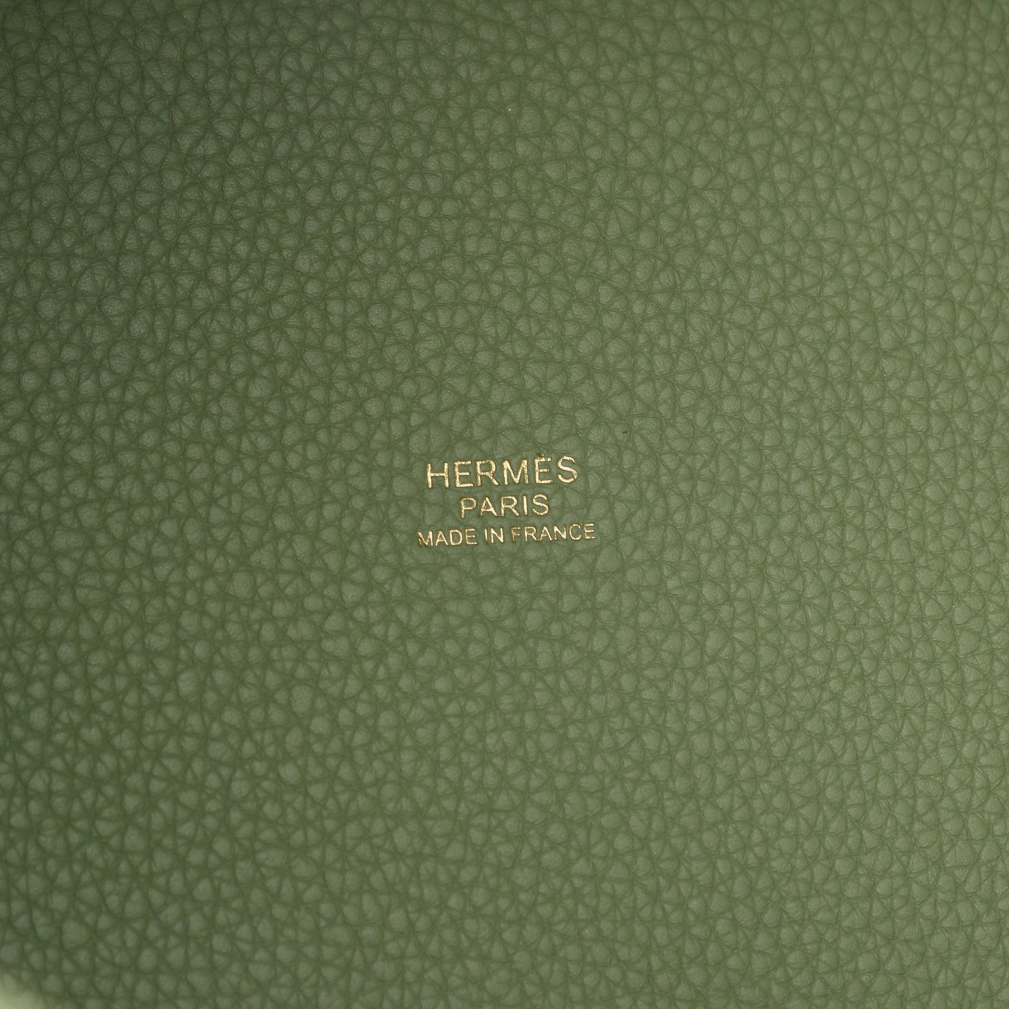 ピコタンロックPM ヴェールクリケット ハンドバッグ トリヨンクレマンス ライトグリーン ゴールド金具 Y刻印 エルメス バッグ HERMES