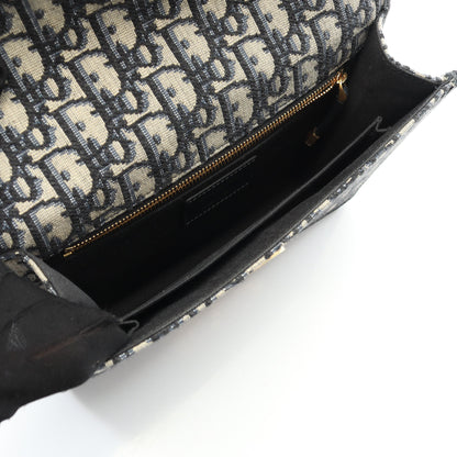 30 MONTAIGNE オブリーク ジャカード ショルダーバッグ キャンバス レザー ネイビー ベージュ クリスチャンディオール バッグ Christian Dior