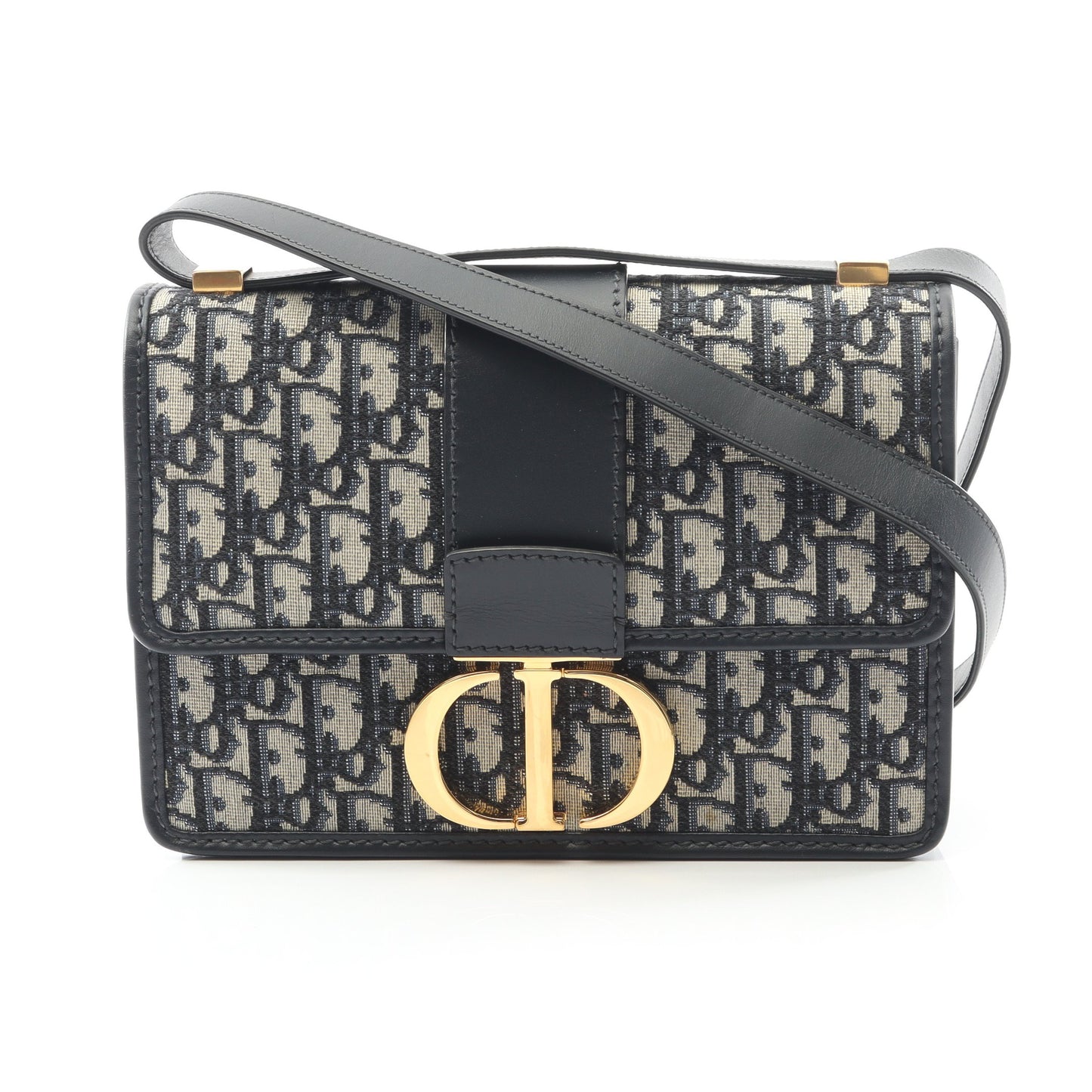 30 MONTAIGNE オブリーク ジャカード ショルダーバッグ キャンバス レザー ネイビー ベージュ クリスチャンディオール バッグ Christian Dior
