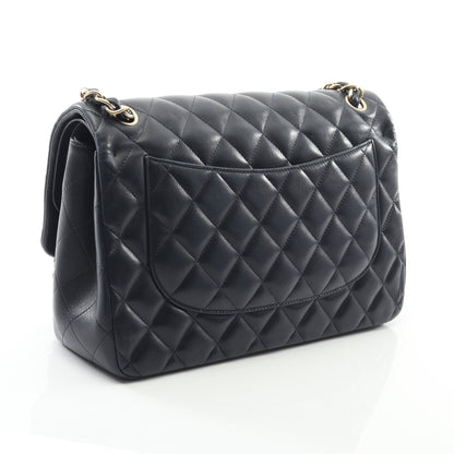 マトラッセ Wフラップ Wチェーンショルダーバッグ ラムスキン ダークネイビー ゴールド金具 シャネル バッグ CHANEL