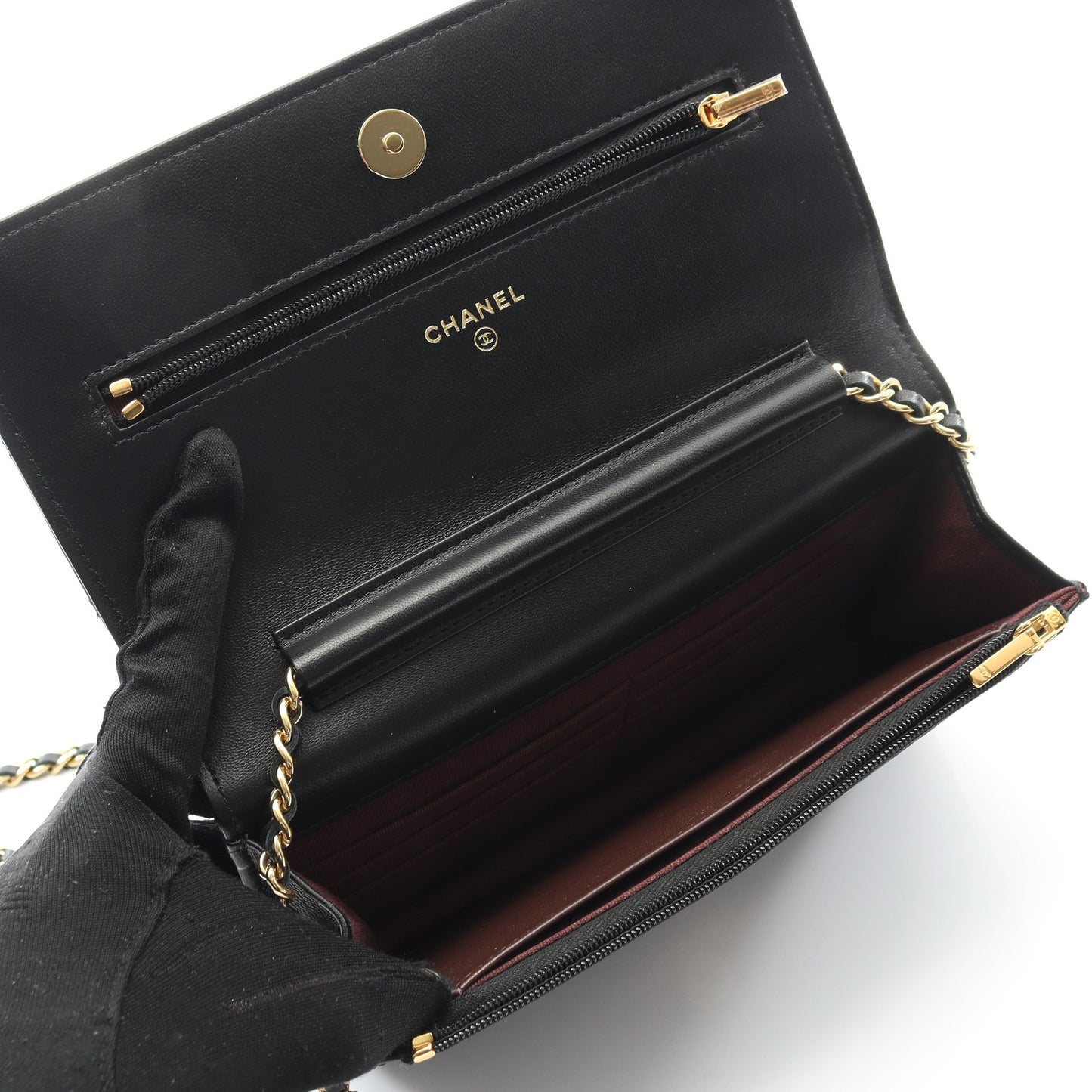 マトラッセ チェーンウォレット ラムスキン ブラック ゴールド金具 シャネル バッグ CHANEL
