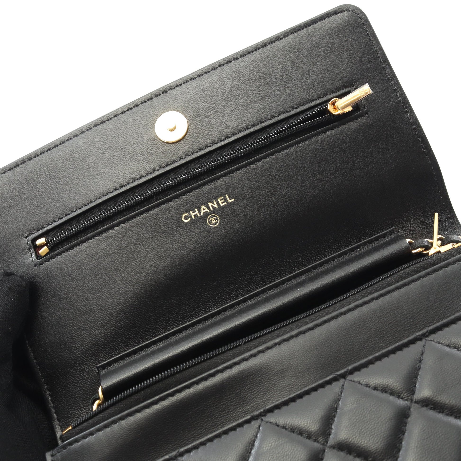 マトラッセ チェーンウォレット ラムスキン ブラック ゴールド金具 シャネル バッグ CHANEL