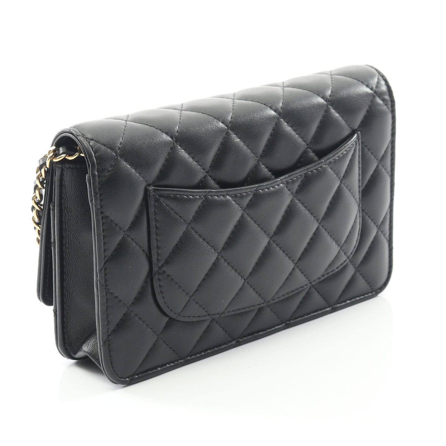 マトラッセ チェーンウォレット ラムスキン ブラック ゴールド金具 シャネル バッグ CHANEL