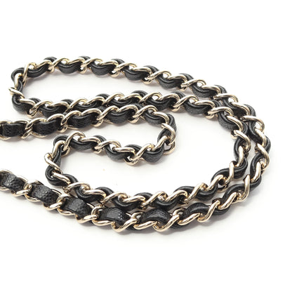 マトラッセ チェーンショルダーバッグ キャビアスキン ブラック ゴールド金具 2WAY シャネル バッグ CHANEL