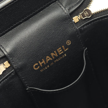 マトラッセ チェーンショルダーバッグ キャビアスキン ブラック ゴールド金具 2WAY シャネル バッグ CHANEL