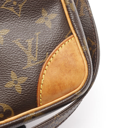 ダヌーブ モノグラム ショルダーバッグ PVC レザー ブラウン ルイヴィトン バッグ LOUIS VUITTON