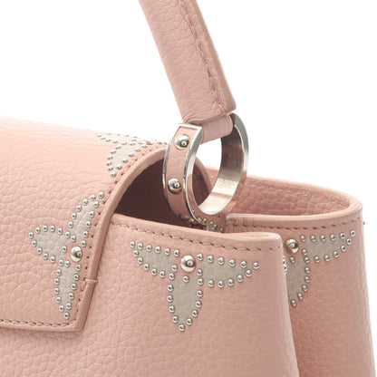 カプシーヌPM ノワール ハンドバッグ トリヨンレザー ライトピンク ホワイト 2WAY スタッズ ルイヴィトン バッグ LOUIS VUITTON