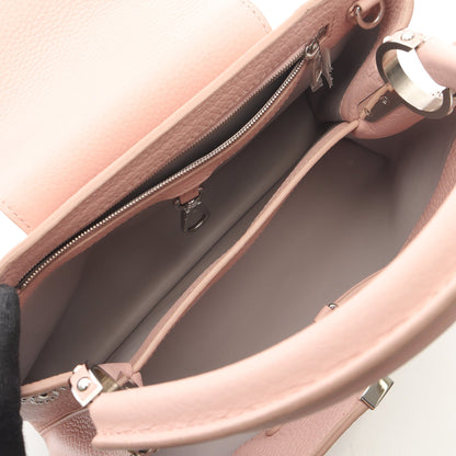 カプシーヌPM ノワール ハンドバッグ トリヨンレザー ライトピンク ホワイト 2WAY スタッズ ルイヴィトン バッグ LOUIS VUITTON