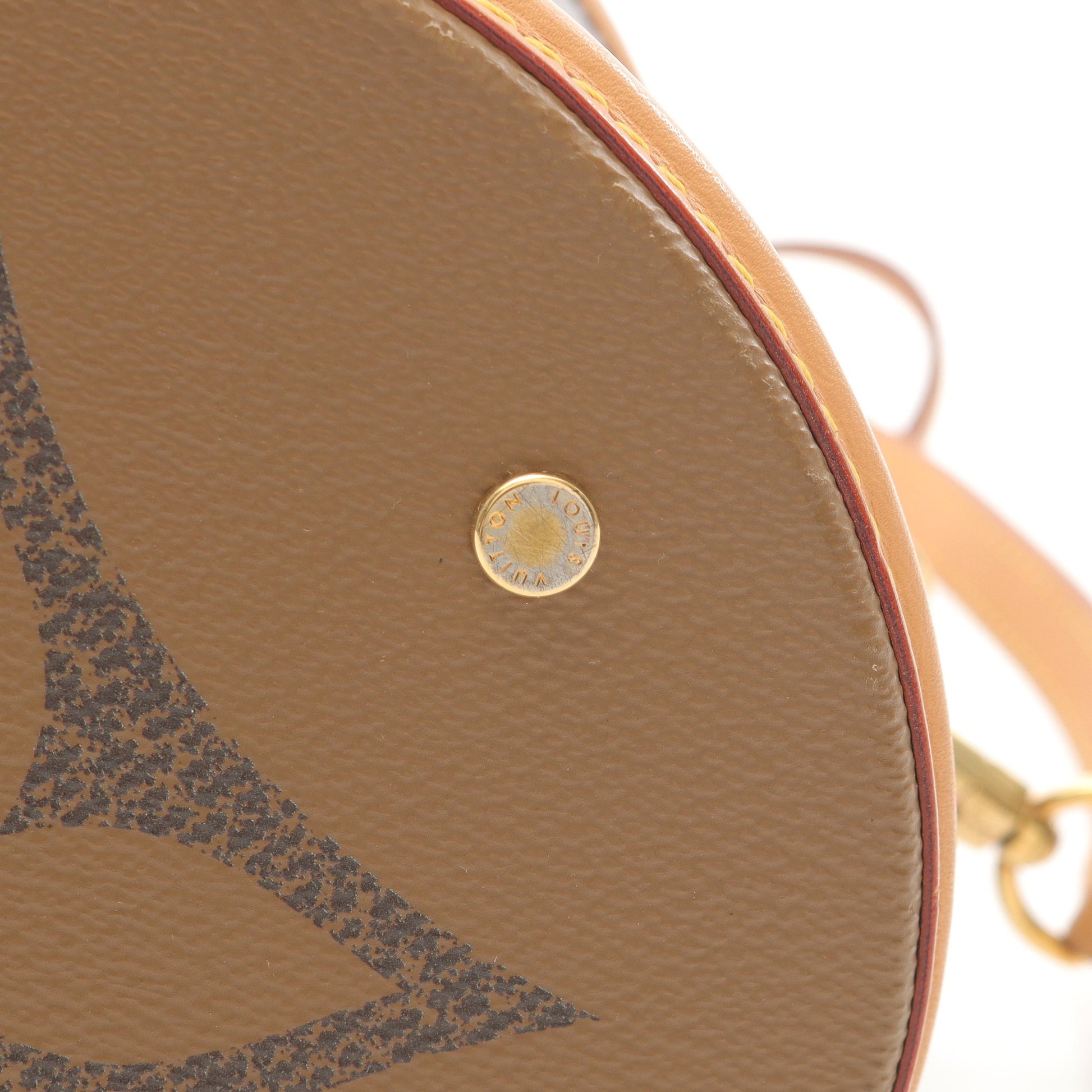 カンヌ モノグラムジャイアント リバース ハンドバッグ PVC レザー ブラウン マルチカラー 2WAY ルイヴィトン バッグ LOUIS VUITTON