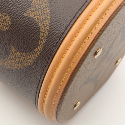 カンヌ モノグラムジャイアント リバース ハンドバッグ PVC レザー ブラウン マルチカラー 2WAY ルイヴィトン バッグ LOUIS VUITTON