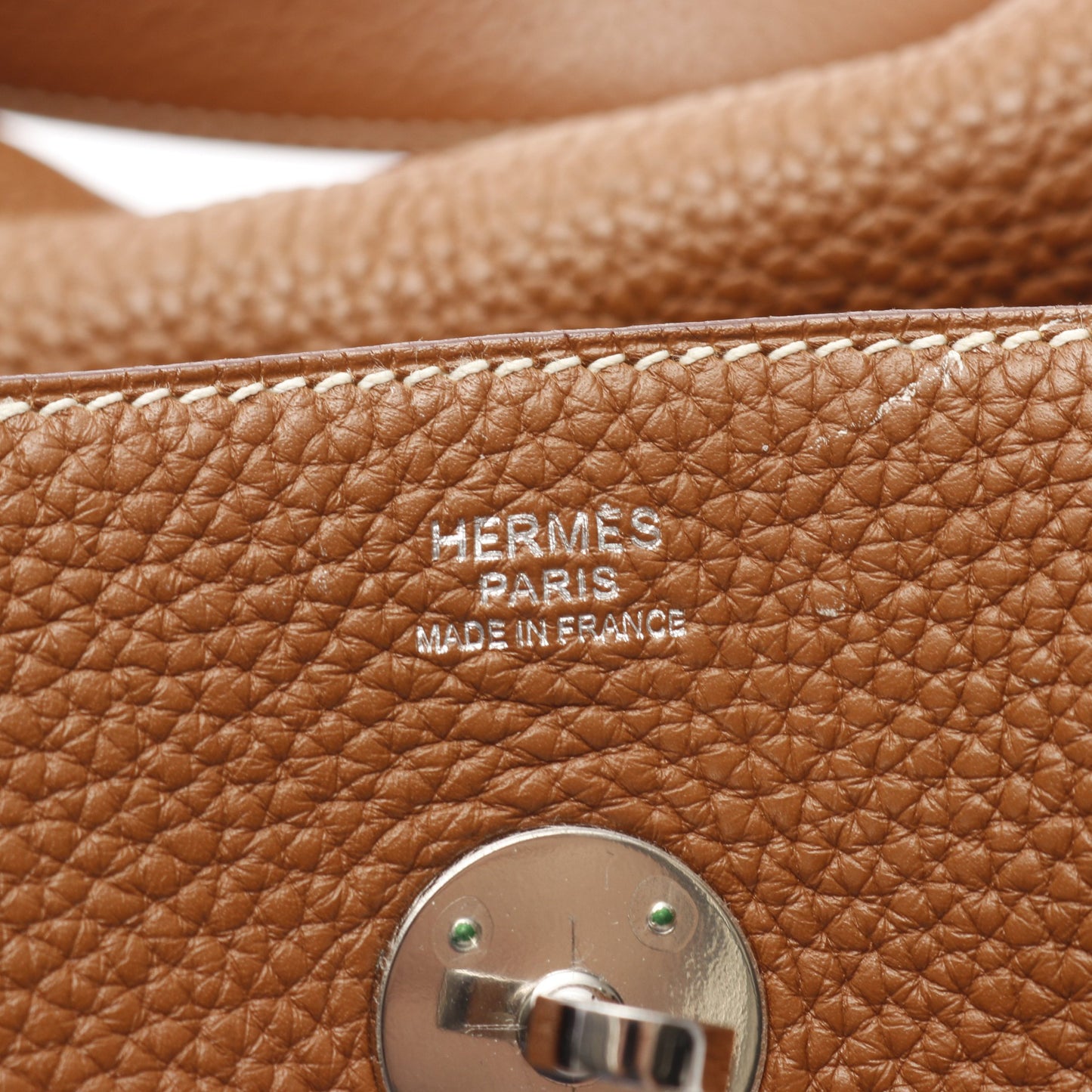 リンディ30 ショルダーバッグ トリヨンクレマンス ブラウン シルバー金具 □Q刻印 エルメス バッグ HERMES