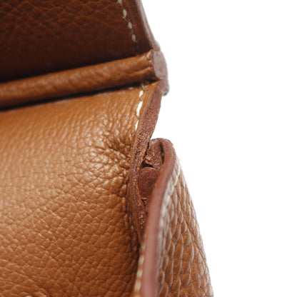バーキン35 ゴールド ハンドバッグ トゴ ブラウン ゴールド金具 □H刻印 エルメス バッグ HERMES