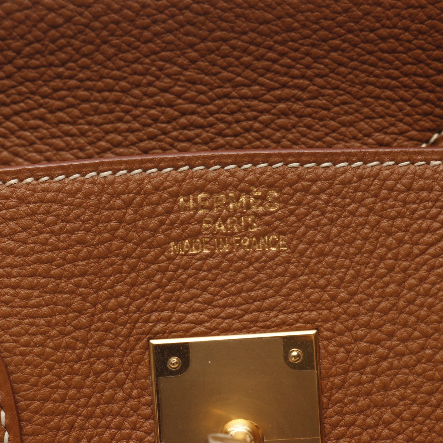 バーキン35 ゴールド ハンドバッグ トゴ ブラウン ゴールド金具 □H刻印 エルメス バッグ HERMES