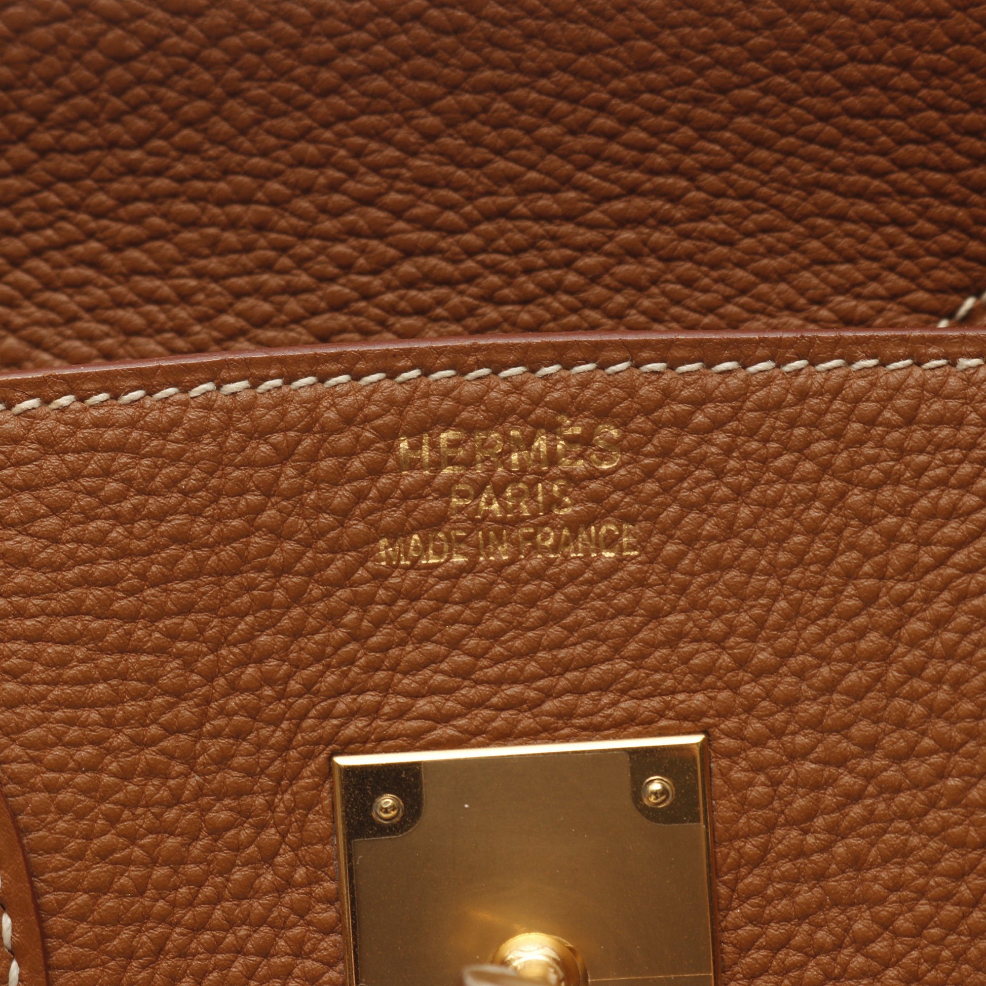 バーキン35 ゴールド ハンドバッグ トゴ ブラウン ゴールド金具 □H刻印 エルメス バッグ HERMES