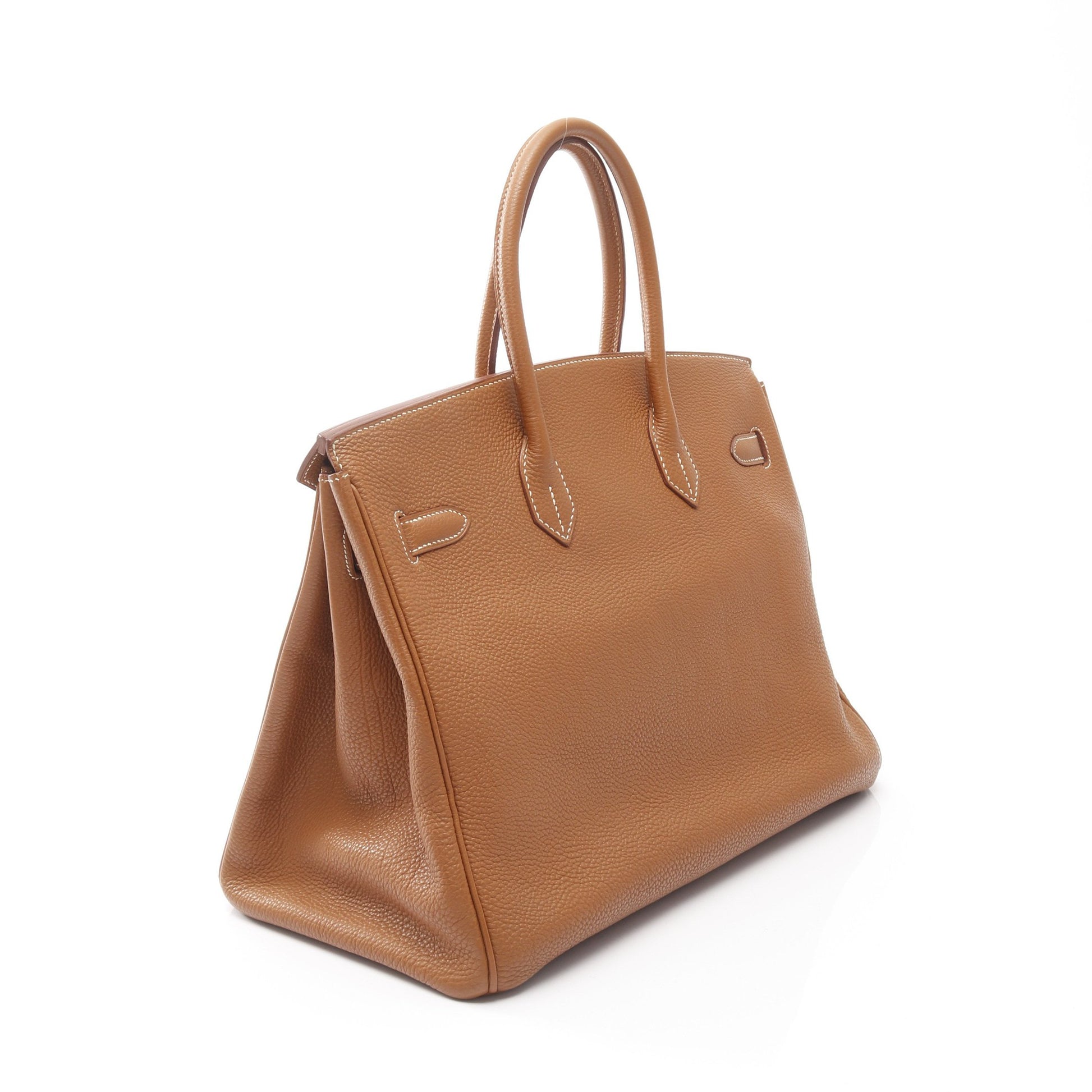 バーキン35 ゴールド ハンドバッグ トゴ ブラウン ゴールド金具 □H刻印 エルメス バッグ HERMES
