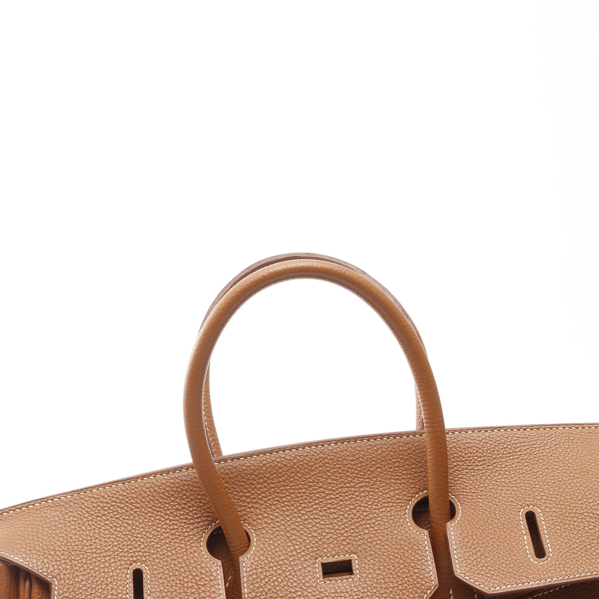 バーキン35 ゴールド ハンドバッグ トゴ ブラウン ゴールド金具 □H刻印 エルメス バッグ HERMES