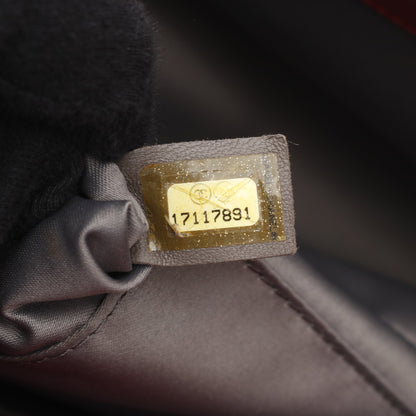 マトラッセ グランドショッピング GST チェーンショルダーバッグ チェーントートバッグ キャビアスキン レッド ゴールド金具 シャネル バッグ CHANEL