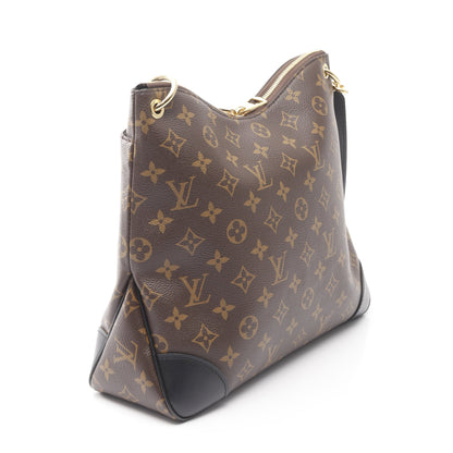 オデオン NM MM モノグラム ノワール ショルダーバッグ PVC レザー ブラウン ブラック ルイヴィトン バッグ LOUIS VUITTON