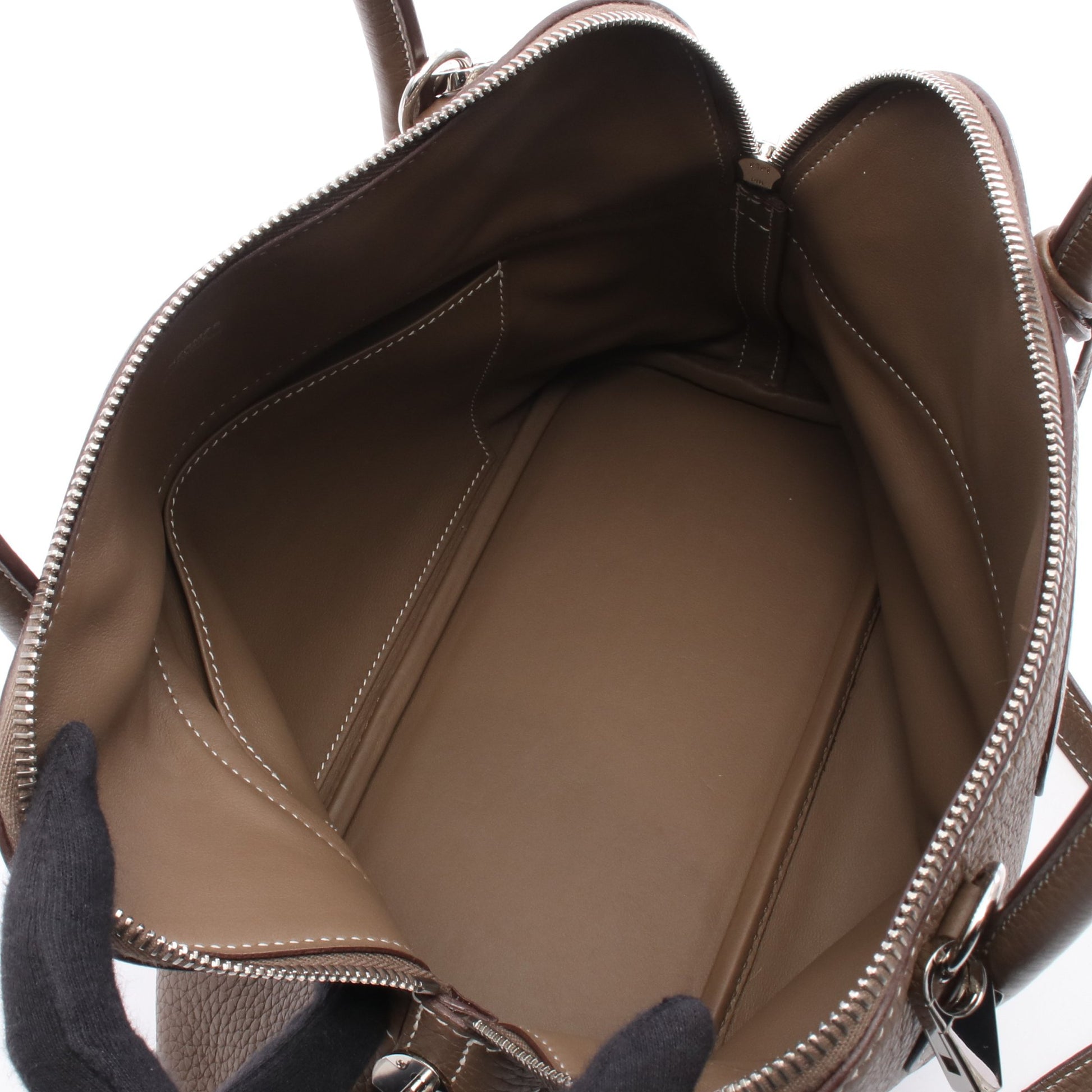 ボリード31 ハンドバッグ トリヨンクレマンス グレーブラウン シルバー金具 2WAY D刻印 エルメス バッグ HERMES