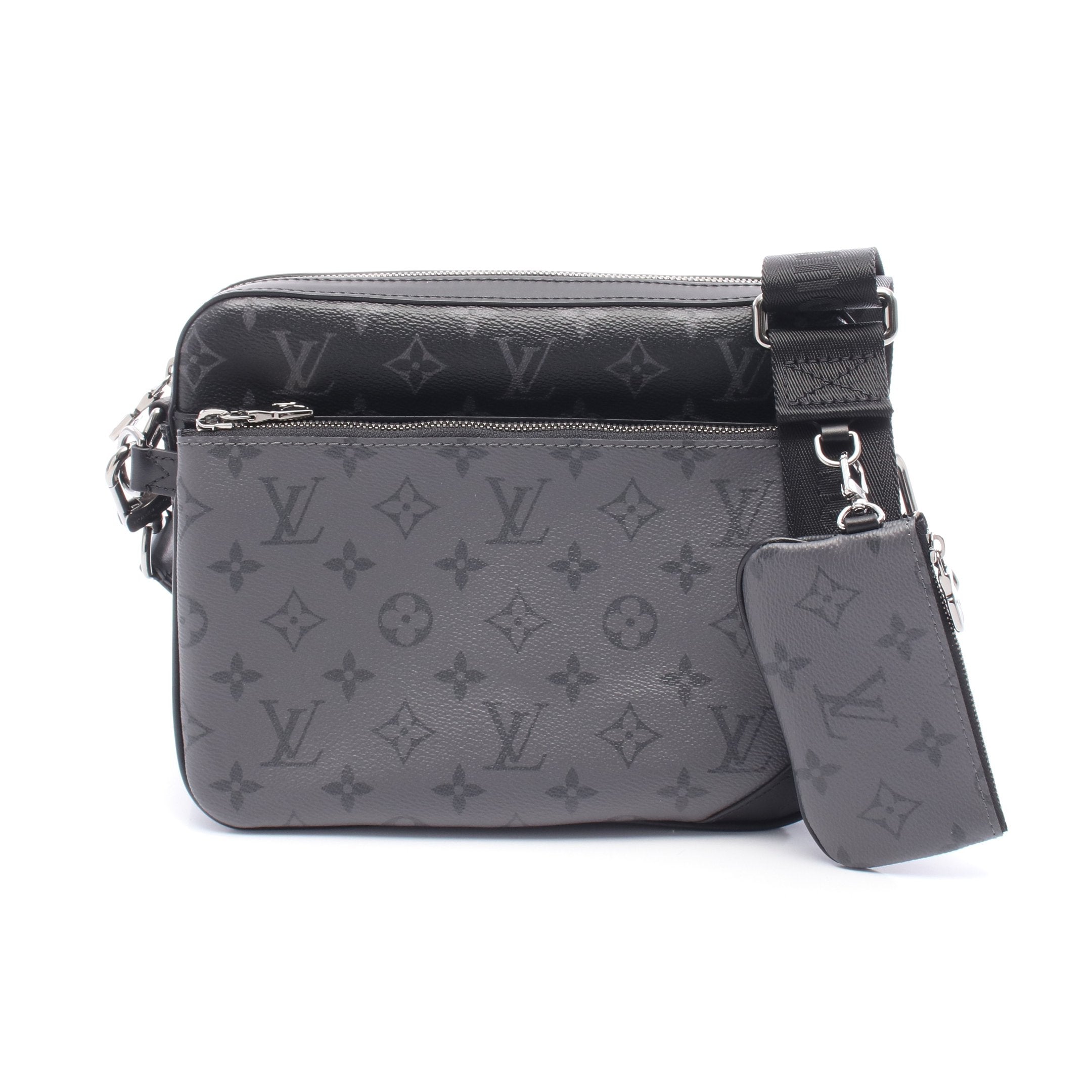 トリオ メッセンジャー モノグラム エクリプス ショルダーバッグ PVC